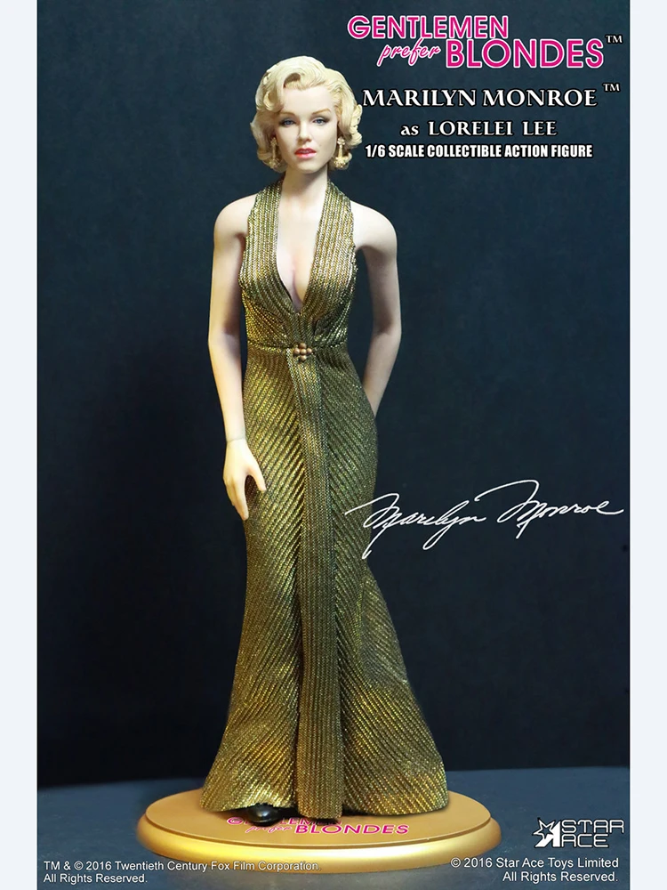 Original Art Posters Marilyn Monroe Gold Dress Poster - 24x36 Inch Pop Art  Reproduction Print Marilyn Monroe Poster