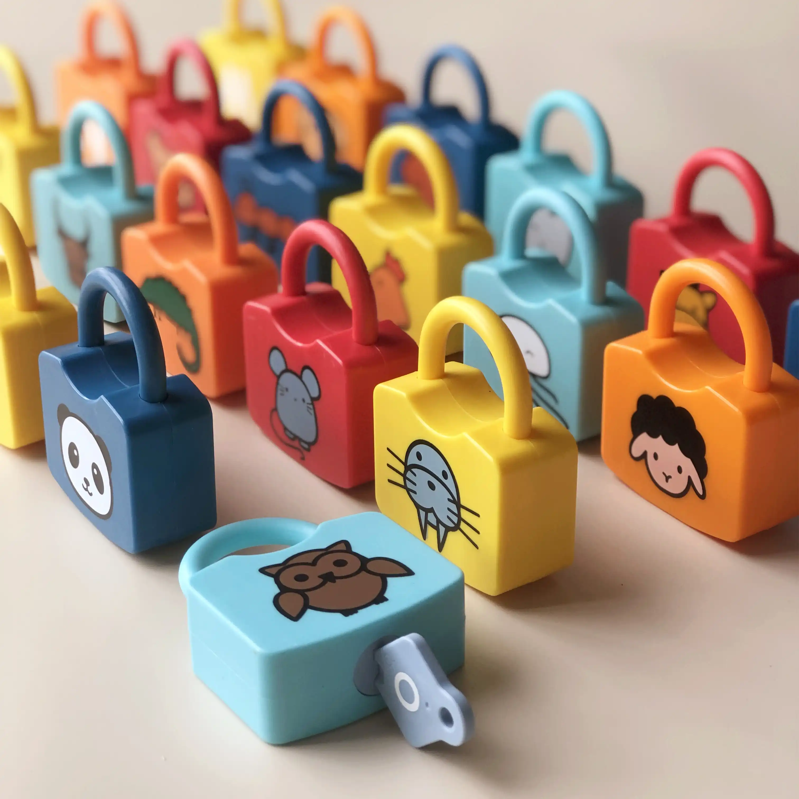 alphabet lock and key toy