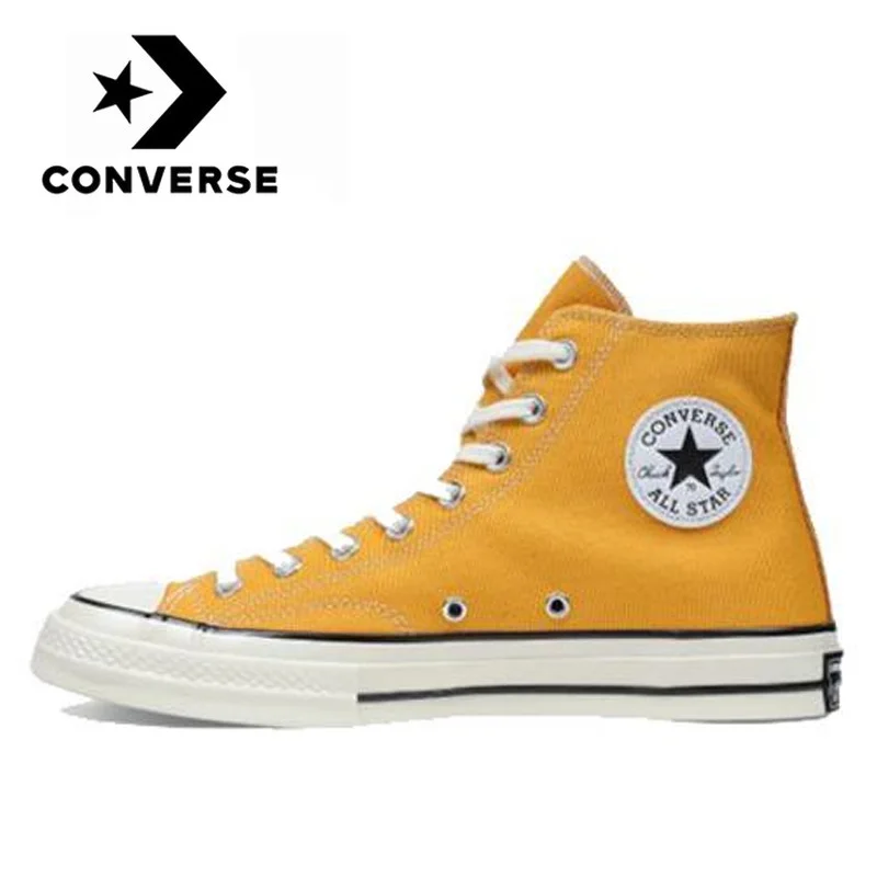 Кеды Converse Chuck Taylor All Star 70 1970s унисекс, повседневные холщовые туфли на плоской подошве, для мужчин и женщин, для скейтбординга, желтые, оригинал|Катание на скейтборде| | АлиЭкспресс