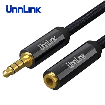 

Unnlink 3/4 Pole Alloy Jack 3.5mm Aux Cord Extension Audio Cable Microphone for Earphone Headphone Adapter Headset Speaker Wire