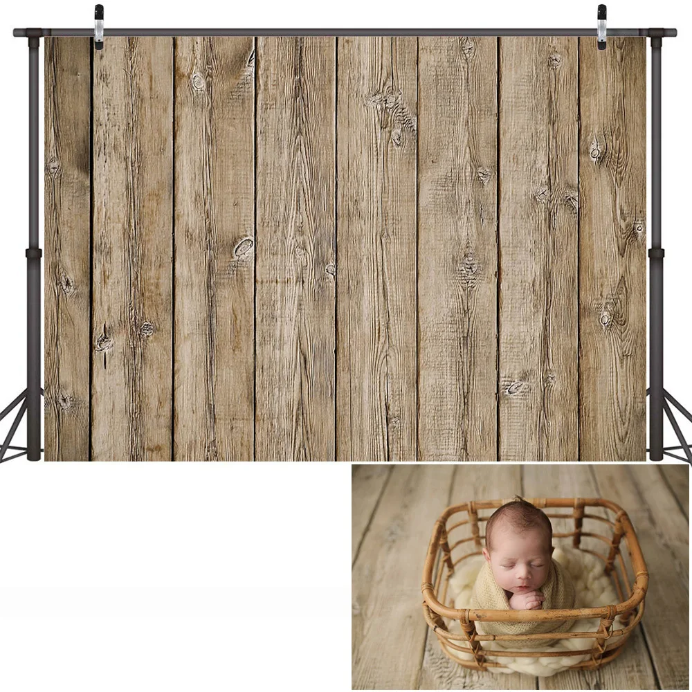 Newborn Kids Birthday Art Background Photo Shoot Wooden Floor Children Portrait Backdrop Photography Studio Photocall Props