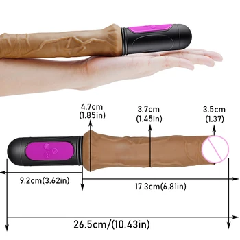 Heating Realistic Dildo Vibrator for Woman 10 speed bend Soft huge dildo Penis G Spot Vagina anus Masturbator Sex Toy for adult 4