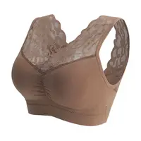 L-XXL femmes sans couture Sexy dentelle soutien-gorge sans fil beauté dos Lingerie Push Up sport course soutien-gorge confortable poitrine bustier tubulaire bralette 5