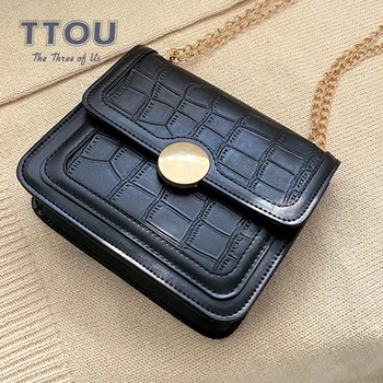 

Retro Stone Pattern Pu Leather Crossbody Bag For Women Fashion Sac A Main Ladies Office Shoulder Travel Bag Female Handbags