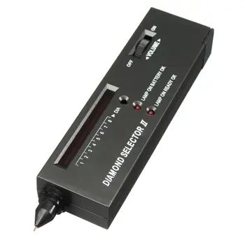

Diamond Tester Selector LED Indicator Jewelry Gemstone Detector Tool Detector Handheld Jewelers Loupe PU Bag