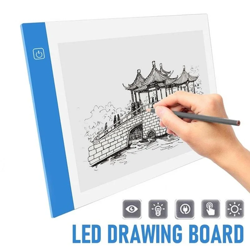 A3 a4/a5 tamanho três nível regulável led luz almofada tablet proteção para os olhos mais fácil para pintura diamante bordado ferramentas acessórios