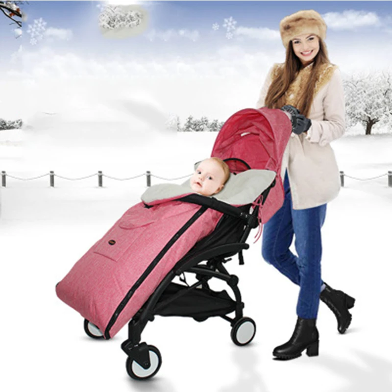 Детская коляска для сна, зимняя ветрозащитная сумка для всего тела, утепленное одеяло для малышей, хлопковая подушка, детские коляски