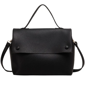 

Casual Large Capacity Buckets Bag Cover Shoulder Bag Matte PU Handbags Wide Striped Strap Crossbody Bag Purses