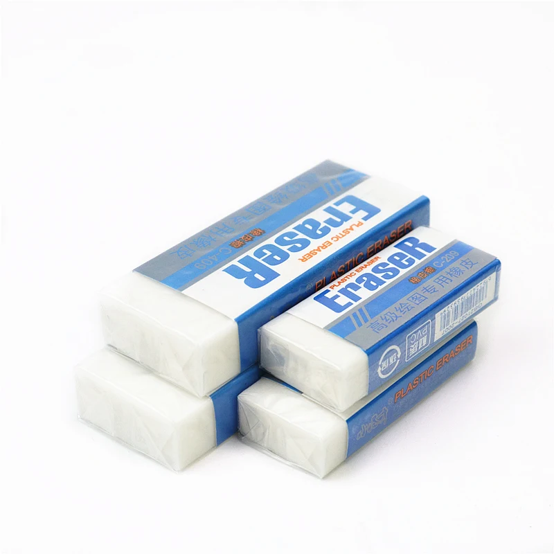 3pcs/lot Rubber Eraser The Large White School Student Drawing Pencil Clean Office Erasers The