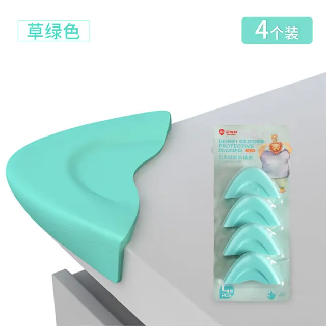 Thick Silicone Anti-Collision Corners to Protect the Home Table