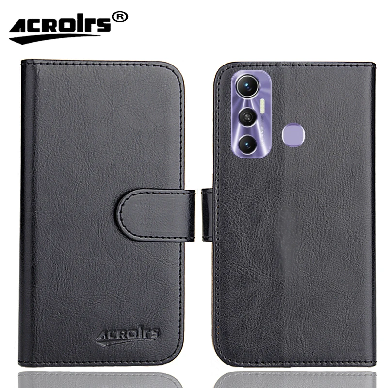 

Infinix Hot 11 Case 6.6" 6 Colors Flip Fashion Customize Soft Leather Hot 11 Infinix Case Exclusive Phone Cover Cases