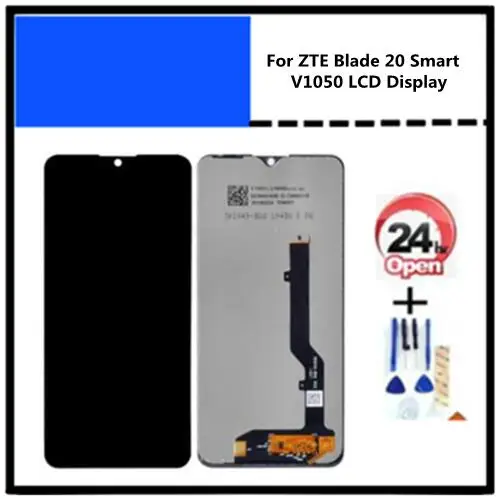 Черный 6 49 дюйма для ZTE Blade 20 Smart V1050 ЖК-дисплей и дигитайзер сенсорного экрана в