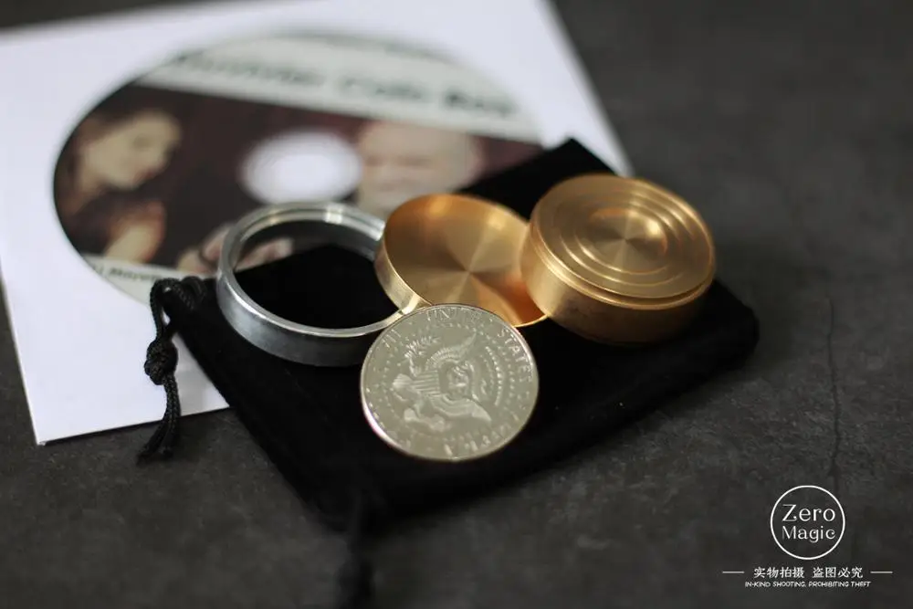 

Duvivier Coin Box (Half Dollar) by Dominique Duvivier Coin Magic Tricks Illusions Close up Magic Props Magician Coin Vanishing
