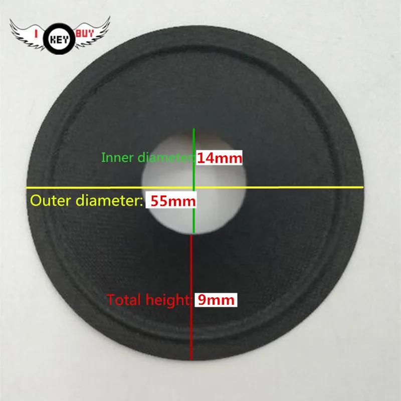 I Key Buy 4 Pcs/lot 2 Inch Speaker Paper Cone Tweeter Cones 55 Mm 14 Mm