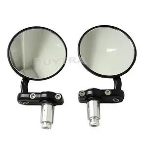 Universal 7/8" Round Bar End Rear Mirrors Moto Motorcycle Motorbike Scooters Rearview Mirror Side View Mirrors Handlebars Mirror