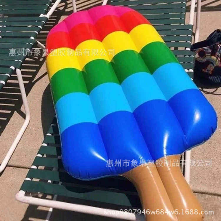 Надувной красочный Popsicle плавательный матрац экологически чистый ПВХ водный круг для плаванья поставки мороженое присоска Floatin