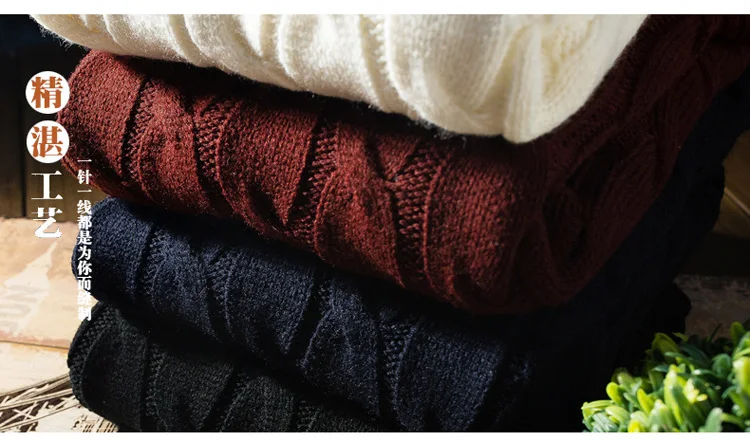 Zogaa зимний толстый свитер для мужчин с длинным рукавом, тонкий вязаный мужской теплый Рождественский свитер высокого качества, повседневные пуловеры