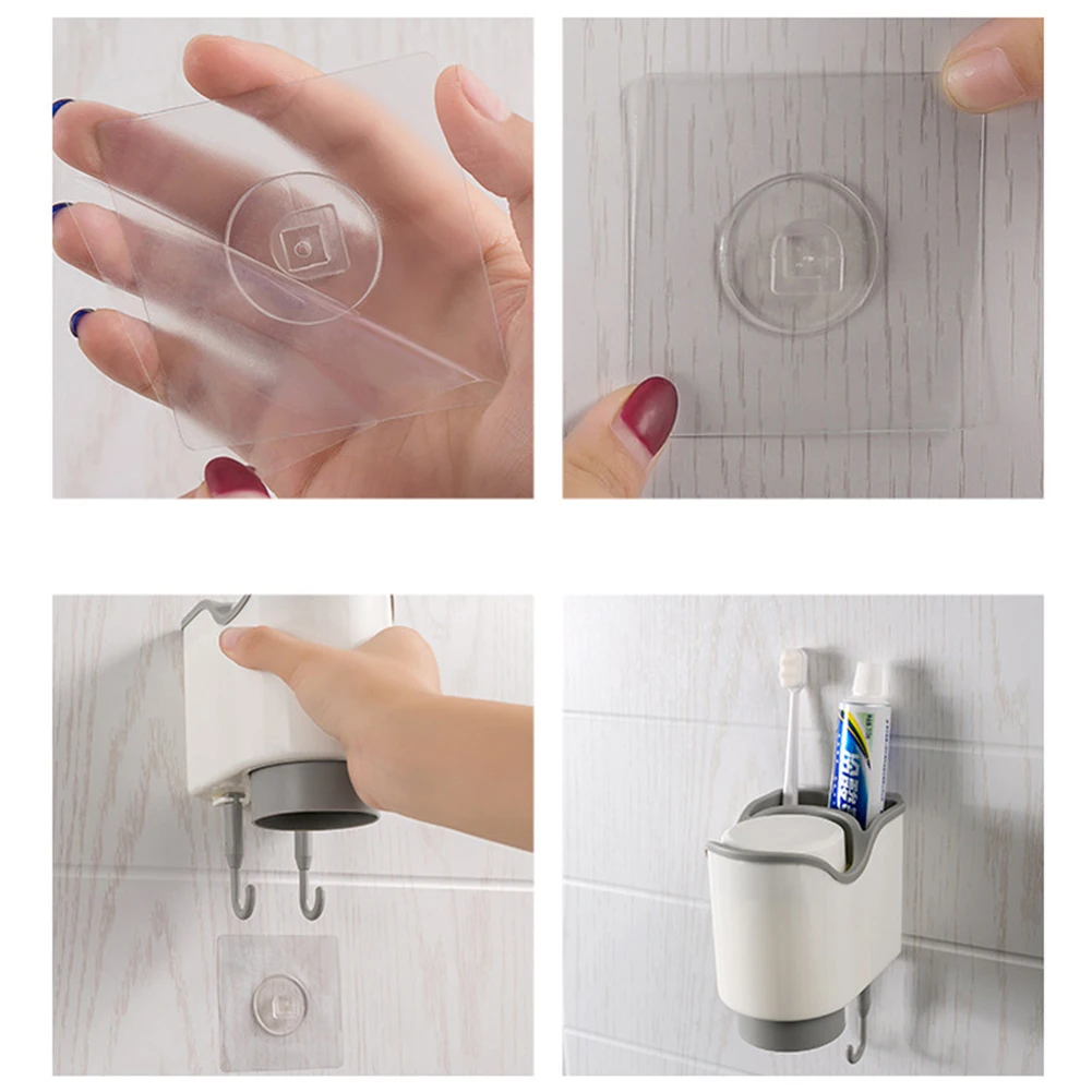 Магнитная ванная комната полоскание держатель чашки для зубной щетки настенное крепление Анти-пыль слив кружка семья аксессуары для ванной комнаты