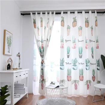 

Modern Minimalist Nordic Fairy Ball Bonsai Shade Curtains for Living Dining Room Bedroom.