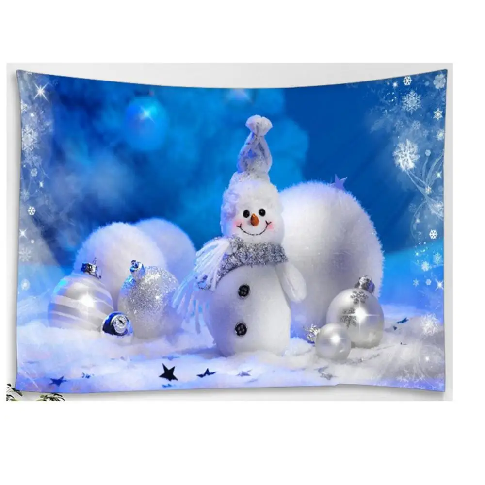 Christmas Tapestry Wall Background Cloth Christmas Santa Claus Home Hanging Cloth Bedroom Living Room Decorative Cloth