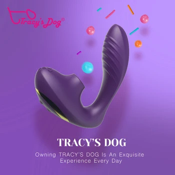 Tracy's Dog Clit Sucking Vibrator G Spot Clit Dildo Vibrators  Clitoris Stimulator With 10 Speeds Sex Toys Female Vibrator 4