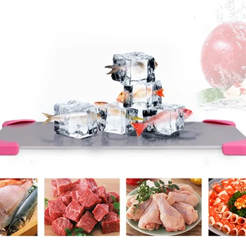 

Aluminum alloy Fast Defrosting Tray Thaw Food Meat Fruit Quick Defrosting Plate Board Defrost Kitchen Gadget Tool Chopping board