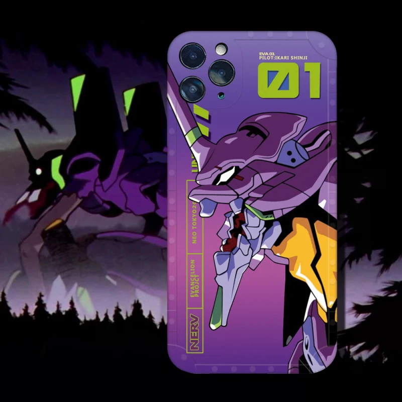 新世紀エヴァンゲリオン電話ケースアニメeva 01 02 Iphone 12 11 13pro最大7 8プラスx Xs漫画抗クールファッションマット裏表紙 Aliexpress