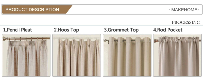 Both Sides 100% Polyester Blackout Curtains For Living Room Bedroom Kitchen Treatment Blinds Drapes Window Curtains Customize