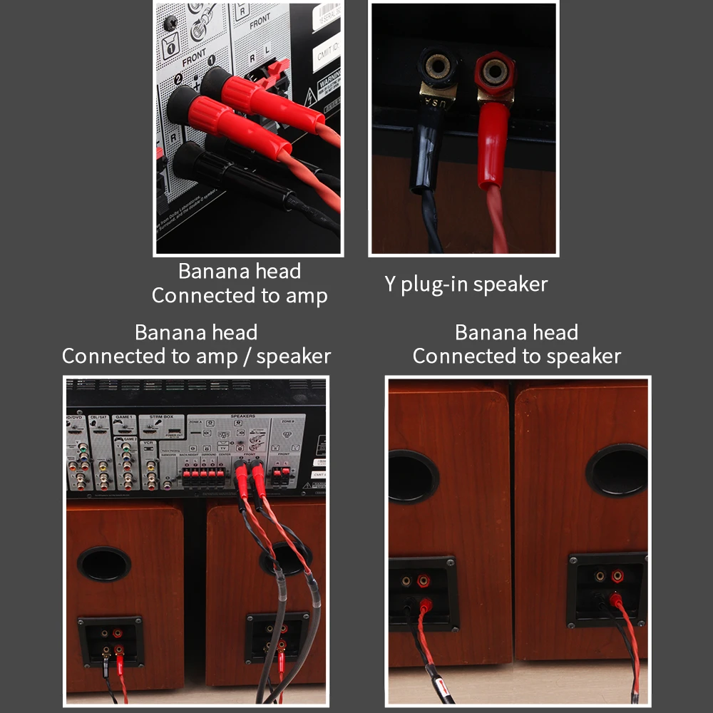 Pure Copper Banana Plug Speaker Cabo Banana Plugs Cabo de Áudio Banana Jack para Banana Speaker - Image 2