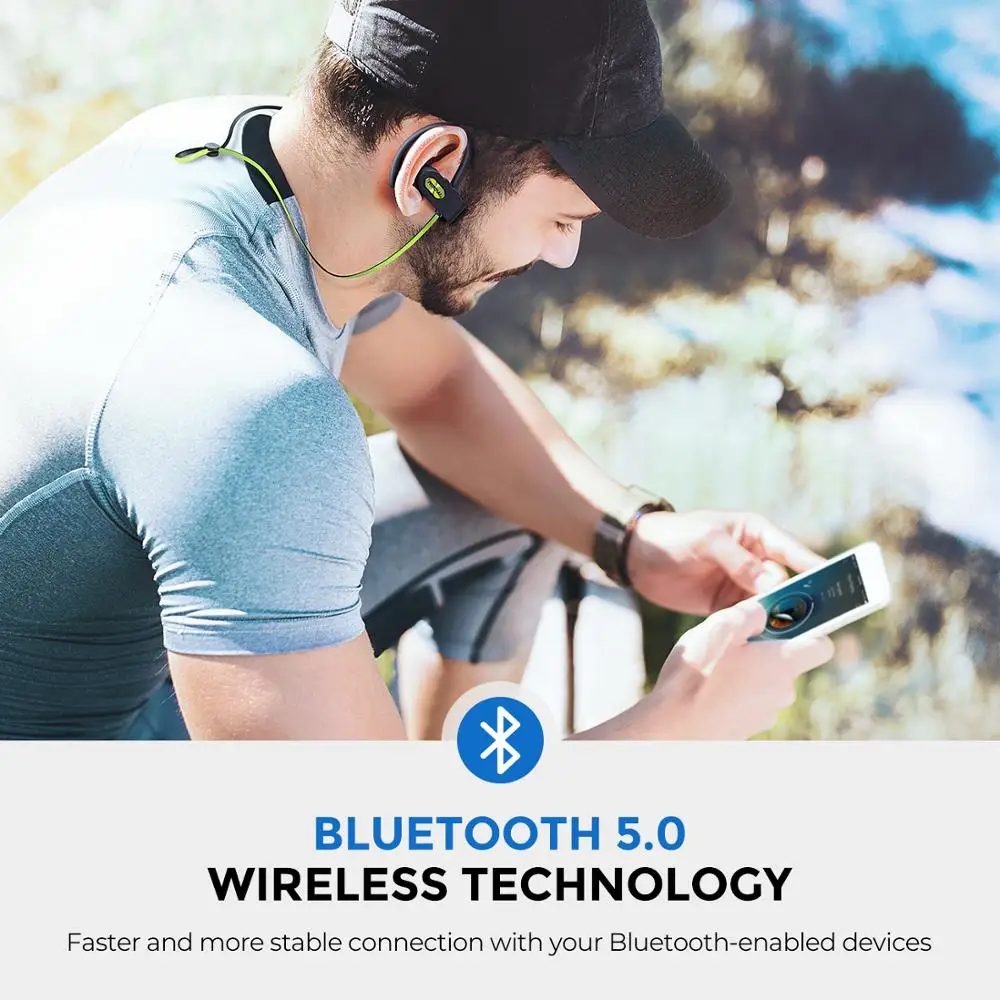 Mpow Пламя 2 ipx7 водонепроницаемые беспроводные Спортивные наушники Bluetooth 5,0 13h время воспроизведения HD стерео для iPhone samsung huawei Xiaomi