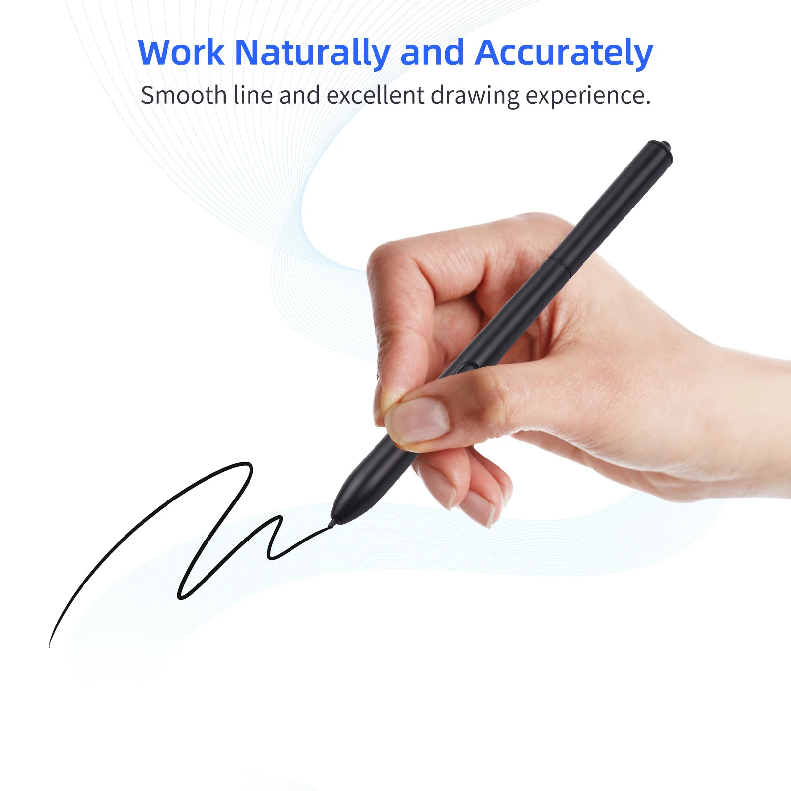 Battery-Free Stylus 8192 Levels Pressure graphics drawing stylus Compatible with VINSA VIN1060PLUS/T608 Graphics Drawing Tablet