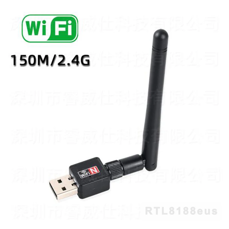 Wifi антенный адаптер 150 Мбит/с USB2.0 беспроводная сетевая карта RTL8188eus 2,4G Ethernet Wifi приемник точка доступа для настольного ноутбука