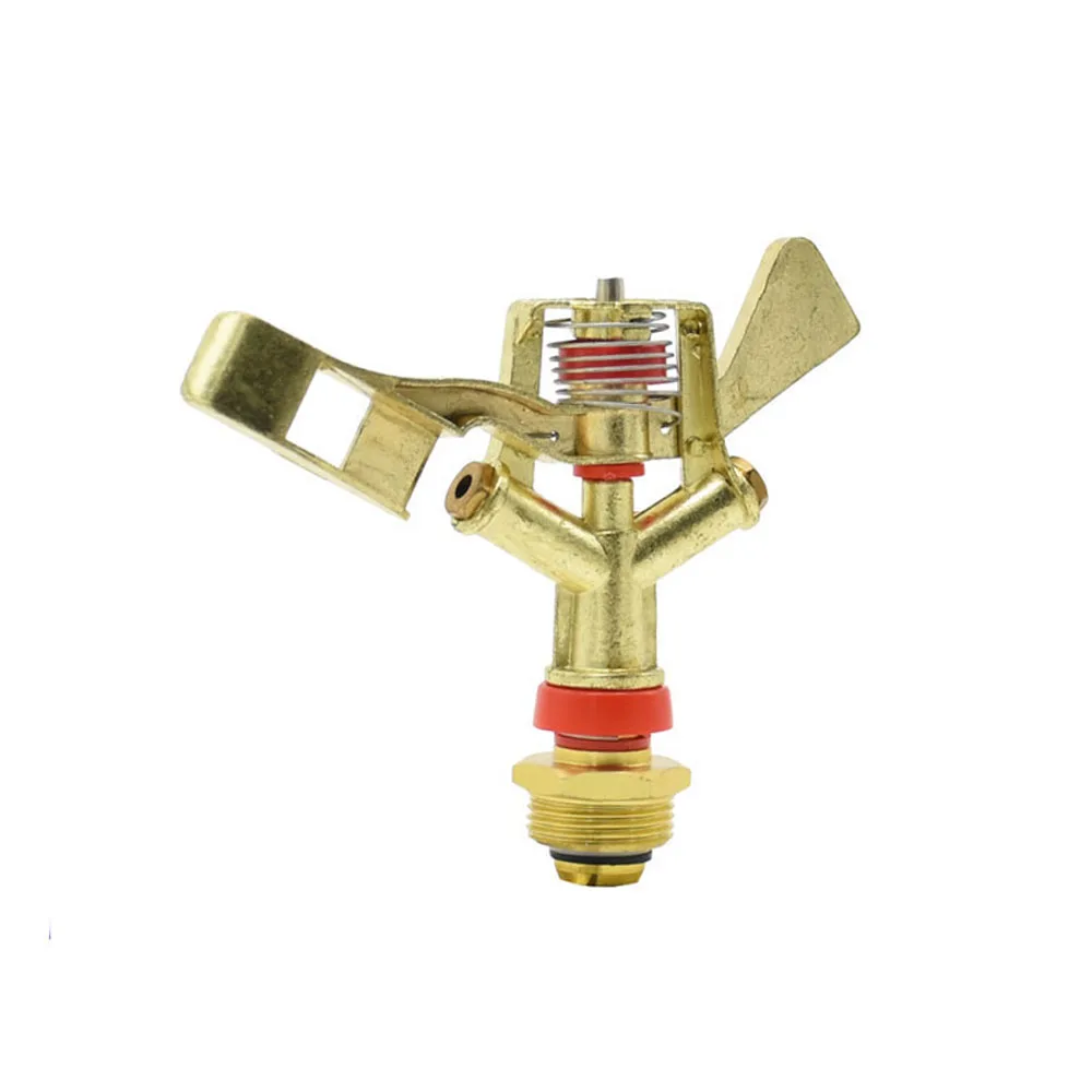 Garden Sprinkler 1/2 3/4 inch Male Metal Pulsating Farm Sprinklers 360 Degree Rotation Lawn Watering For Garden Irrigation