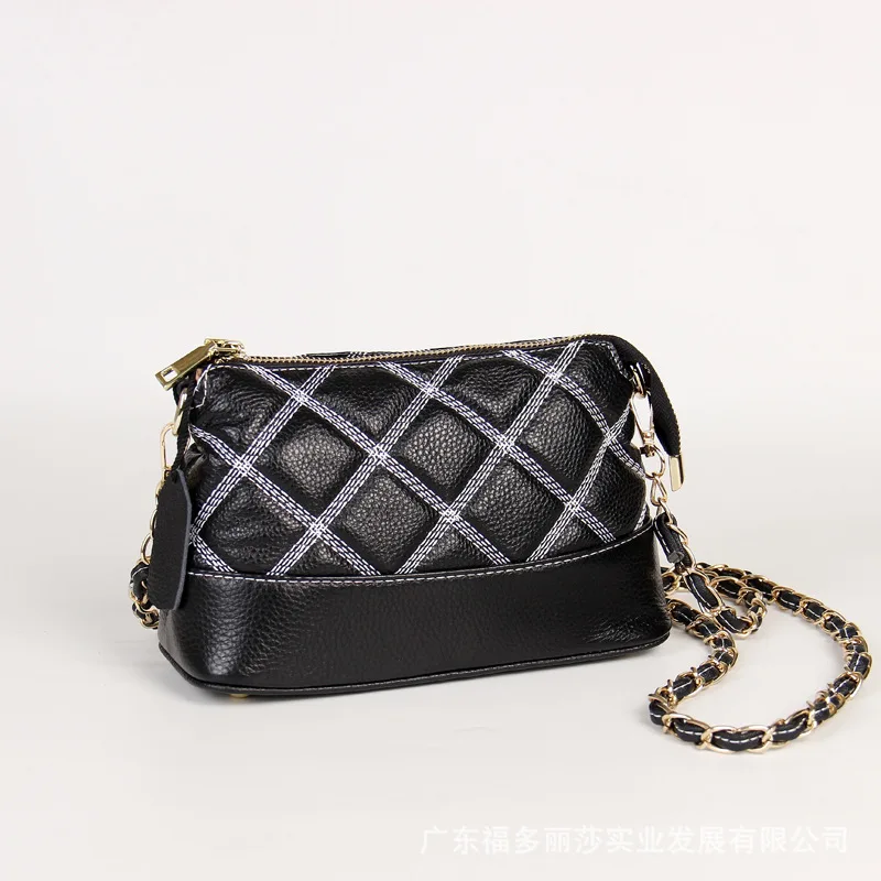 

WOMEN'S Leather Bags Crossbody Bag Full-grain Leather Graceful Quilted Fashion Chain Bag Special Offer