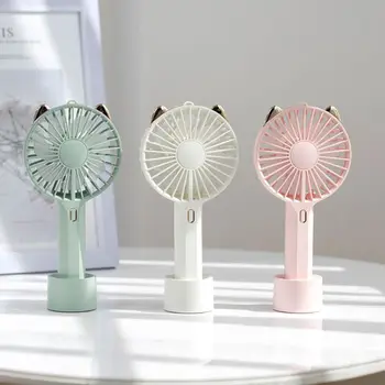 

Mini USB Charging Fan Portable Handheld Air Cooling Fan with LED Night Light for Outdoor Home Use 3 Speed Adjustable