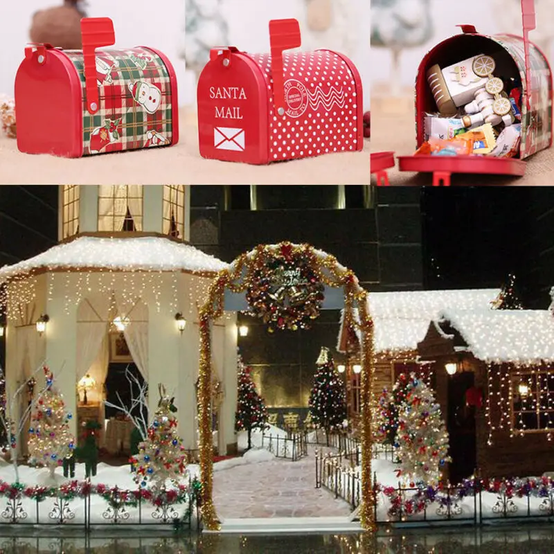 Рождество кража Санта Клаус почтовая коробка Копилка дети подарок вечерние Декор для дома