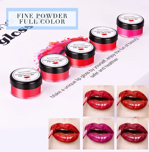 Premium Lipgloss Pigment Poeder Set van 9 Stuks
