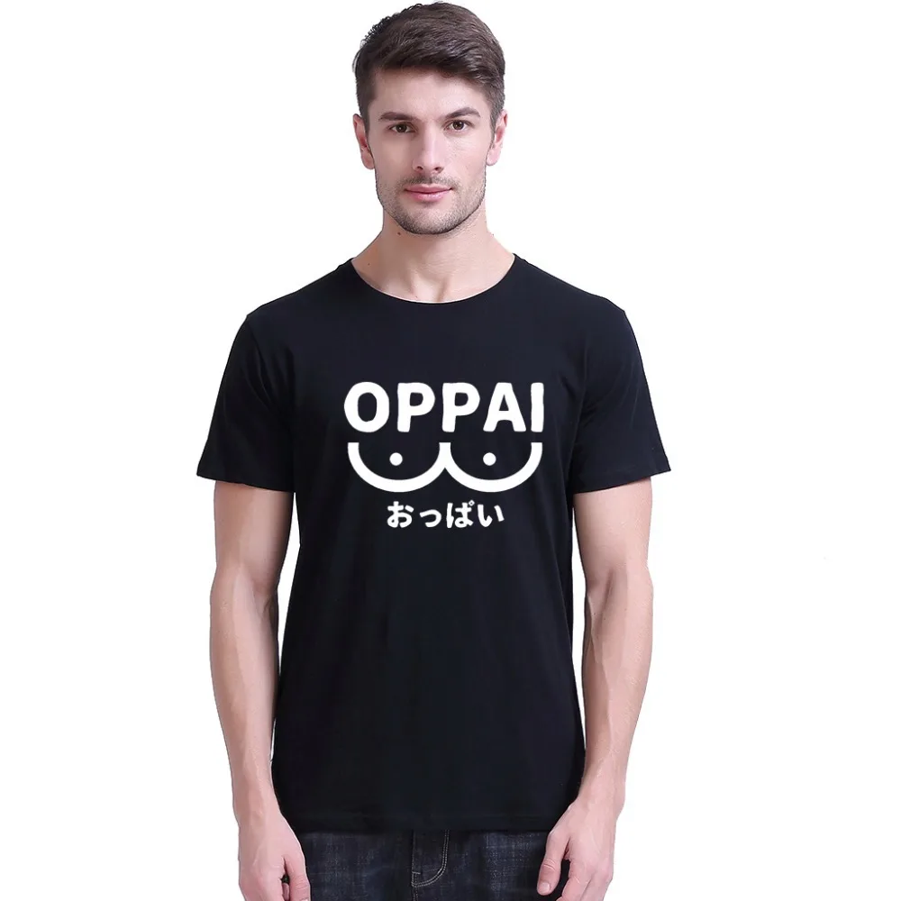 Новейшие мужские футболки Аниме One Punch Man фитнес комикс Сайтама оппай Классический вырез лодочкой мужские футболки с коротким рукавом Уличная одежда