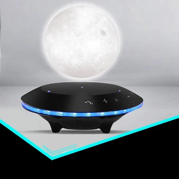 

Magnetic Levitating 3D Moon Lamp 360 Rotated Creative Bluetooth Audio Table Lamp Night Light Subwoofer USB Bedside Lamp Christma