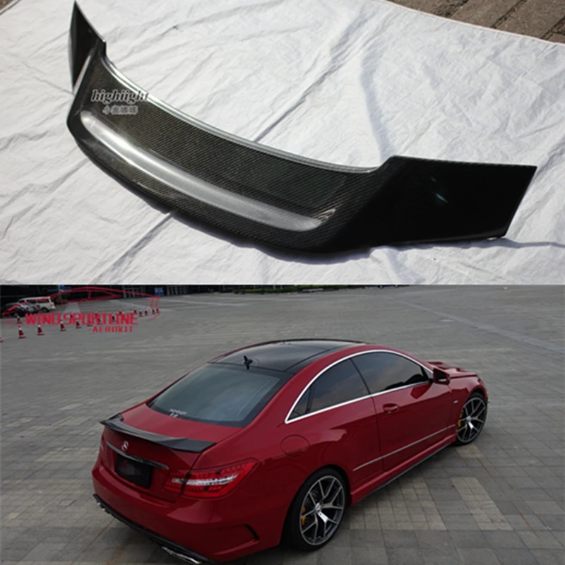 W207 C207 корпус из углеродного волокна спойлер R крыло для Mercedes E Class Coupe 2010- E200 E250 E300