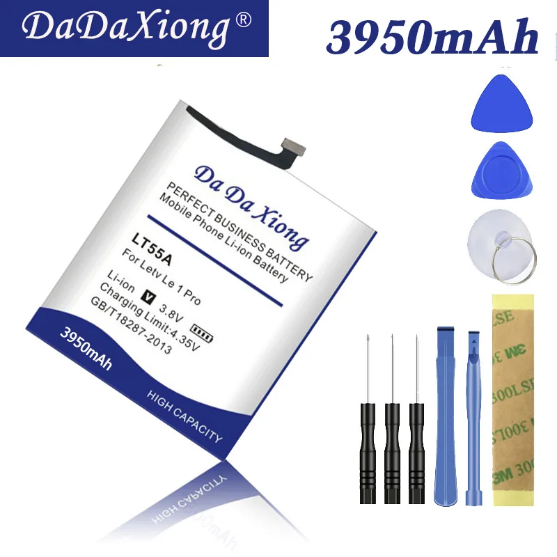 Da Xiong 3950mAh LT55A Аккумулятор для Letv Le 1 pro X800 Le one pro X800 Аккумулятор для сотового телефона