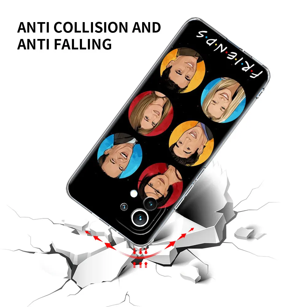 Clear Soft Case For Xiaomi Mi Poco X3 NFC 10T Pro 9T M3 11 Note 10 Lite F3 GT F1 Silicone Phone Cover Friends TV Coffee Fundas