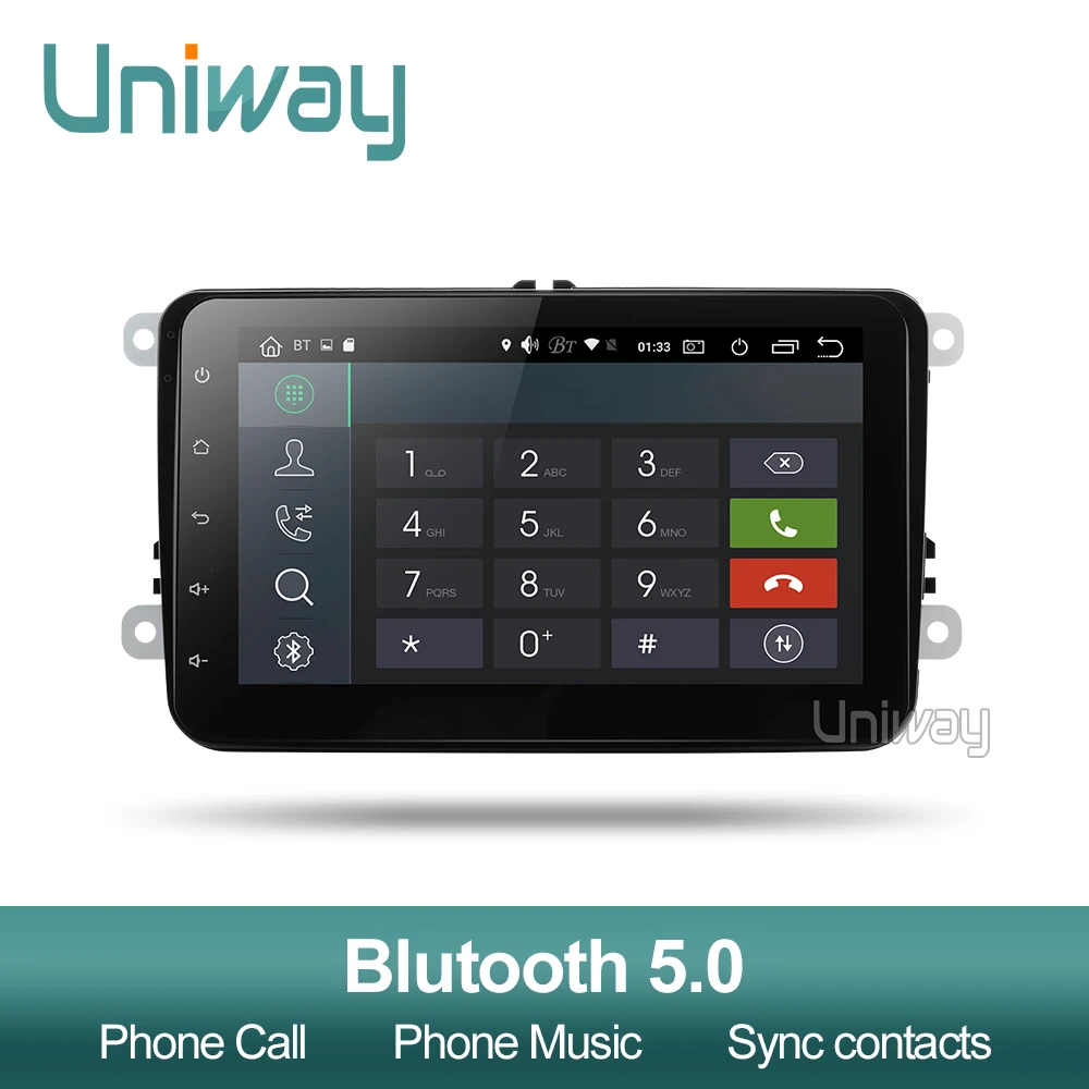 Uniway PX6 Android автомобильный dvd gps навигатор для Volkswagen VW golf passat b6 B7 Touran polo Tiguan skoda octavia автомобильный dvd-плеер