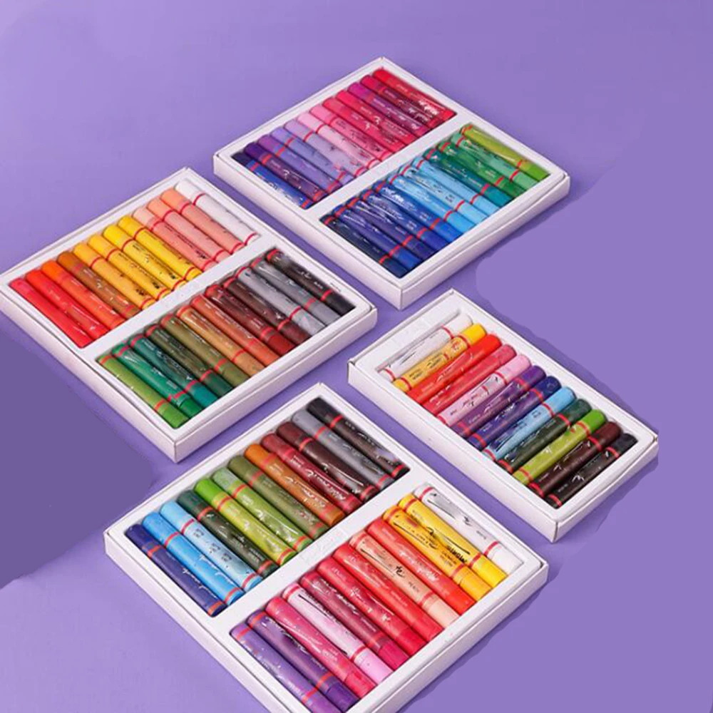 Oil Pastels 12 Colors art Water Pastel For School Classroom And Art Coloring Kids & Adults All Artist