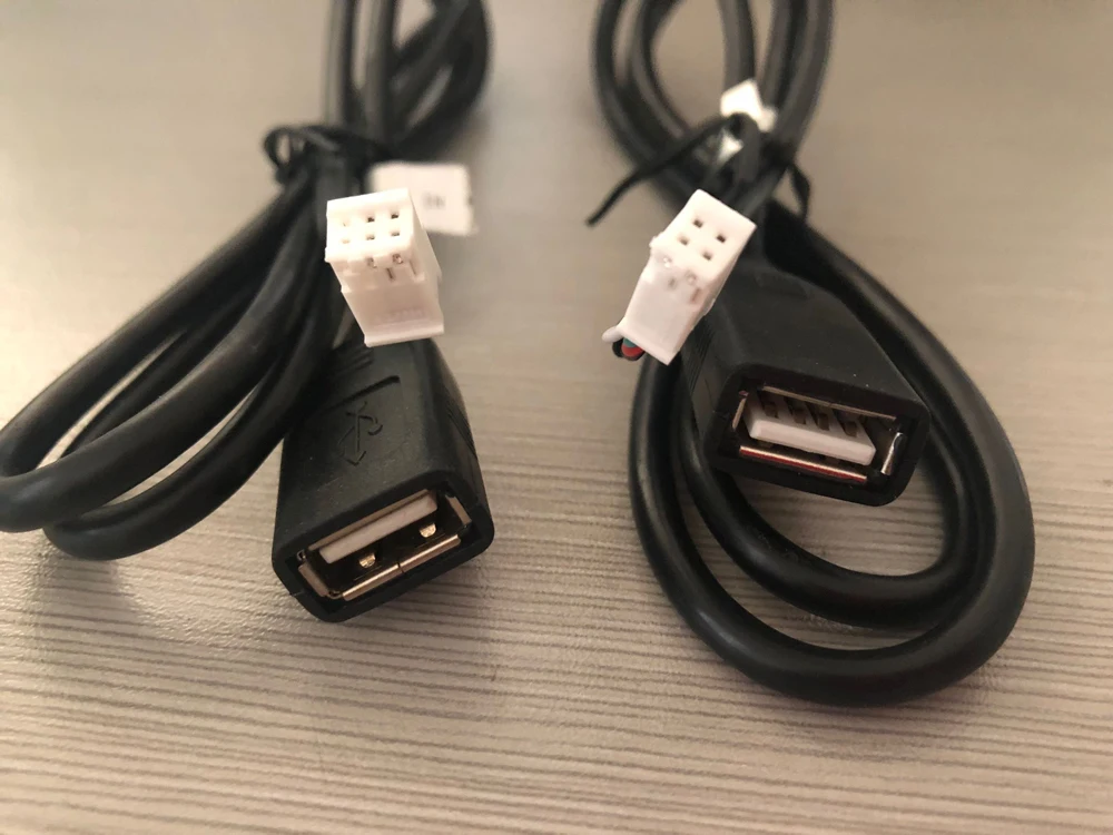 USB kabel do androida radio samochodowe długi przyrząd usb kabel 4 pin i 6  pin adapter do kabla złącze - AliExpress