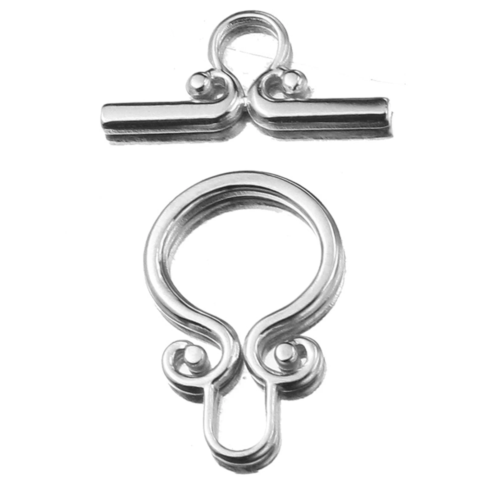 2 Sets Edelstahl Toggle OT Schließe Schnalle Verschluss Armband Stecker Für Schmuck Machen Runde Umklammert Haken DIY Zubehör – Detail 8
