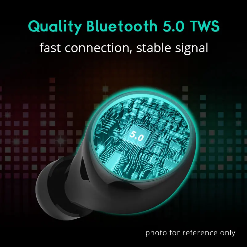 Bluetooth 5,0 наушники HiFi стерео гарнитура TWS IPX8 Водонепроницаемый для плавания с 3500mA зарядный чехол для Xiaomi Redmi Note 7 IPhone