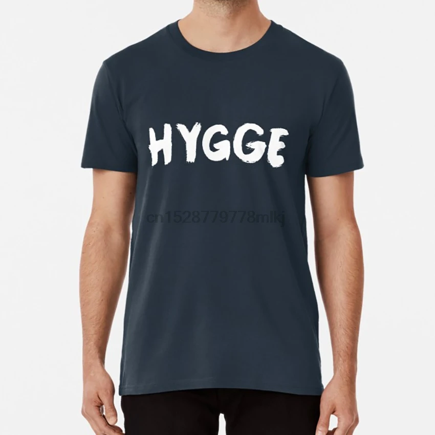 Hygge &amp ndash Скандинавская уютная Датская футболка hygge семейная Романтика | Мужская