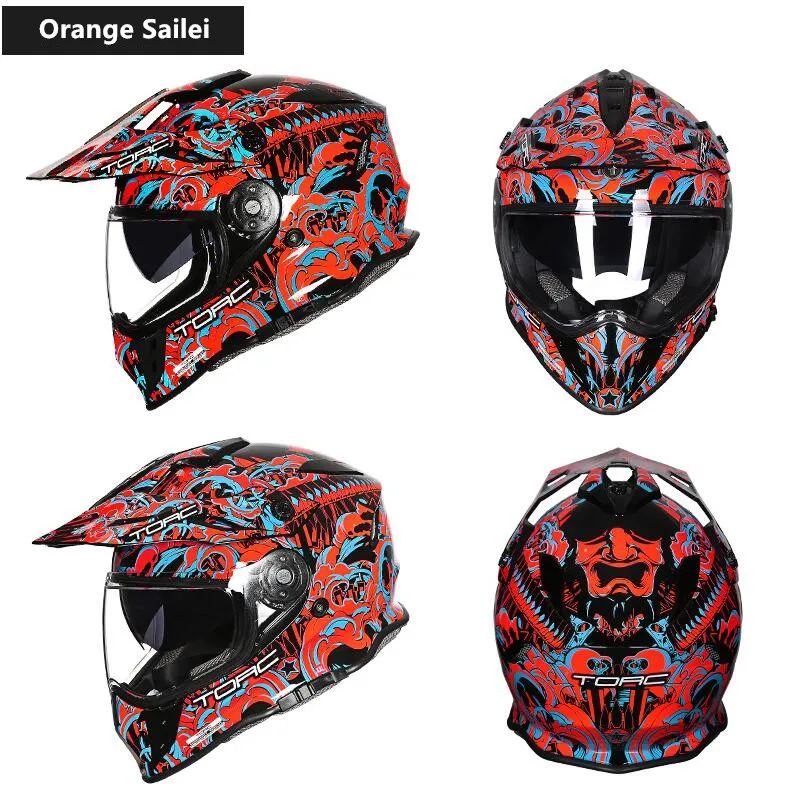 TORC moto cross T33 полный шлем для мотоциклистов человек внедорожный шлем Casco moto Racing capacete para moto