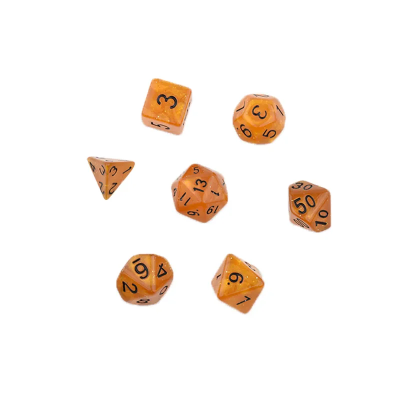 Набор Игральный костей D4-D20 10 Цвета TRPG драконов многосторонний лотереи настольные игральные кости для рабочего стола, многогранные Пластик игрушка для развлечения Шестерни